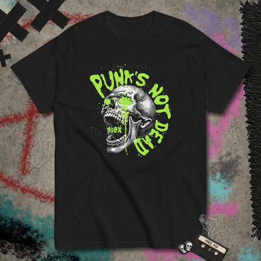 Punk’s Not Dead Neon Green Standard Tee